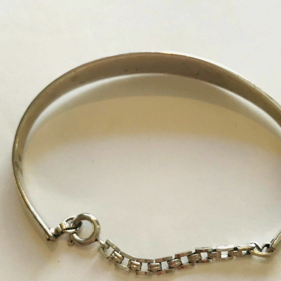 Jacoby Bender JB Women\'s Silver Tone Metal ID Engraved Mary Bracelet Links Plate